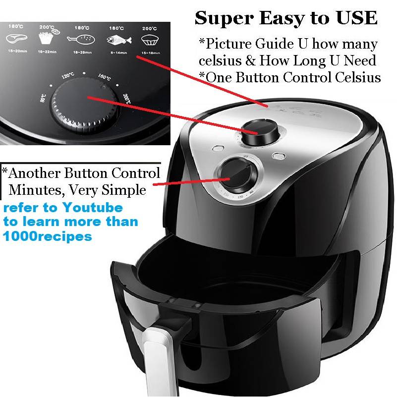 {5000PC Big Offer!!! Powerful & Biggest Air Fryer with German